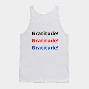 gratitude thanksgiving motivation text design Tank Top